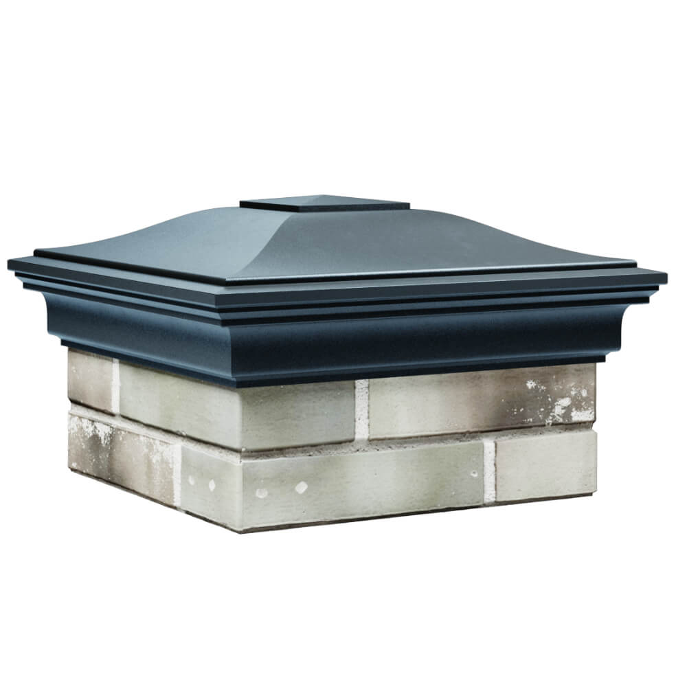 Колпак Zking Монблан Серый на столб 1.5х1.5 кирпича (385х385мм) в Камышине фото