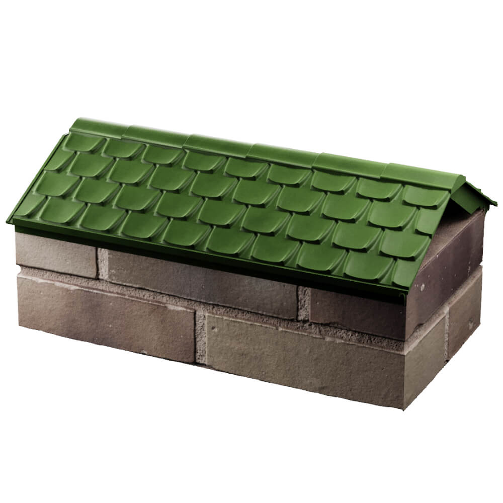 Парапет Zking Эльбрус Зеленый с посадкой на 1 кирпич (255мм) в Камышине фото
