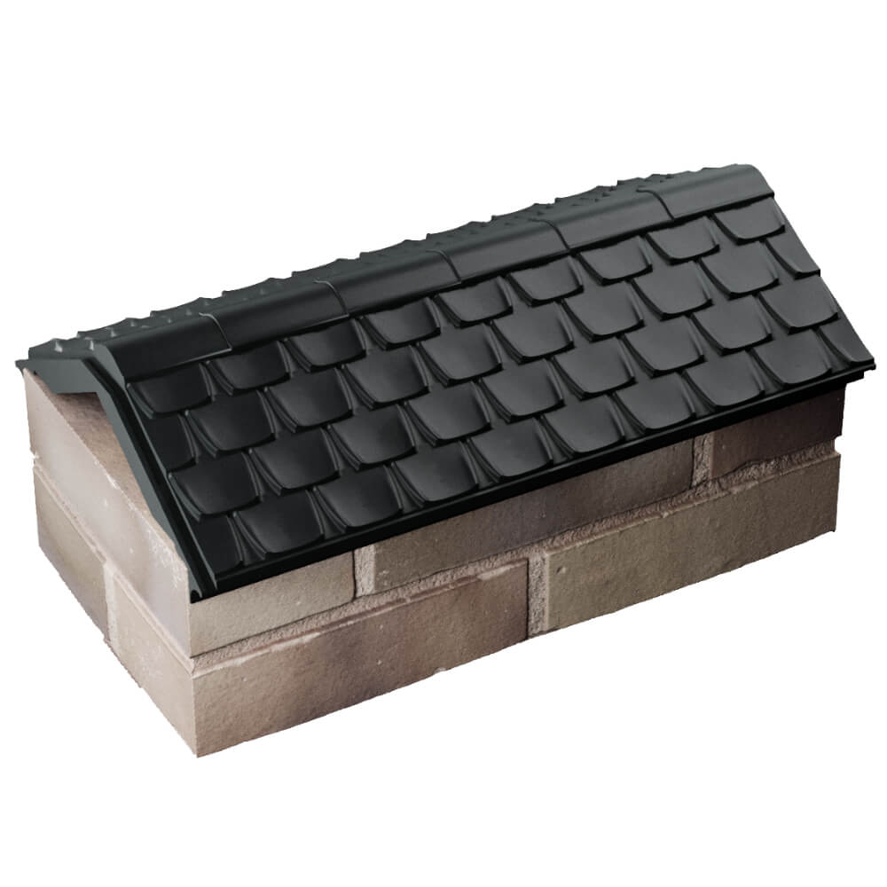 Парапет Zking Эльбрус Черный с посадкой на 1 кирпич (255мм) в Камышине фото