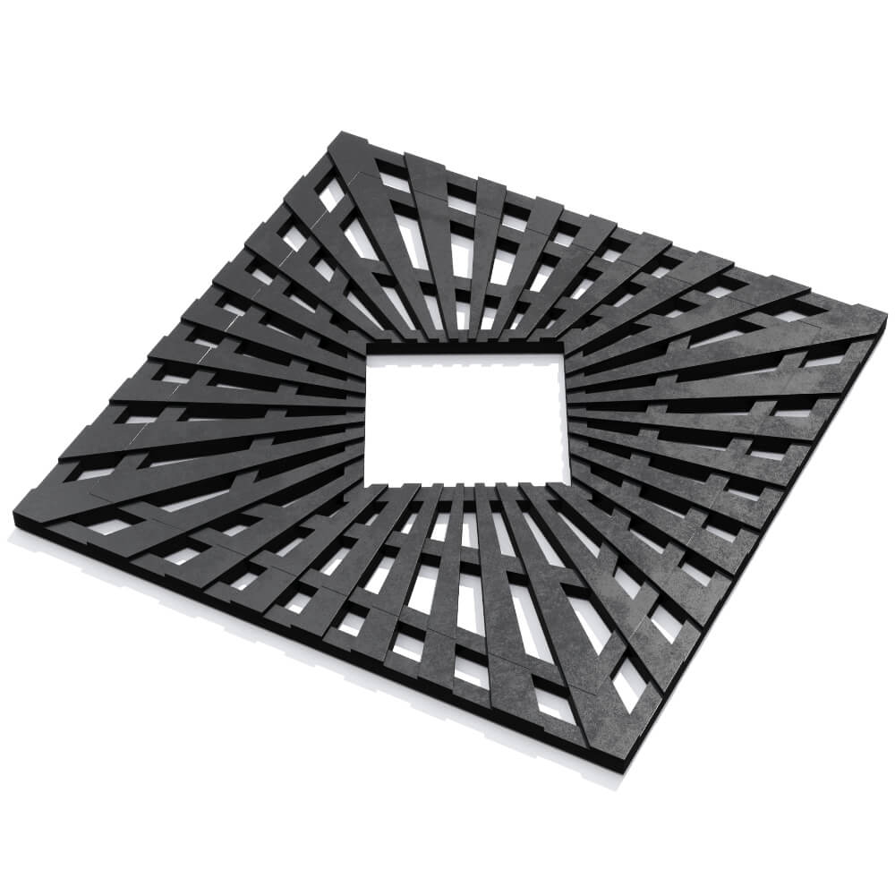 Приствольная решетка для дерева ZKING ATMOSPHERE 1.2х1.2м Черная в Камышине фото