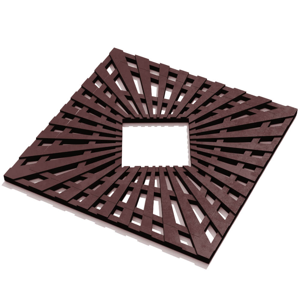 Приствольная решетка для дерева ZKING ATMOSPHERE 1.2х1.2м Коричневая в Камышине фото