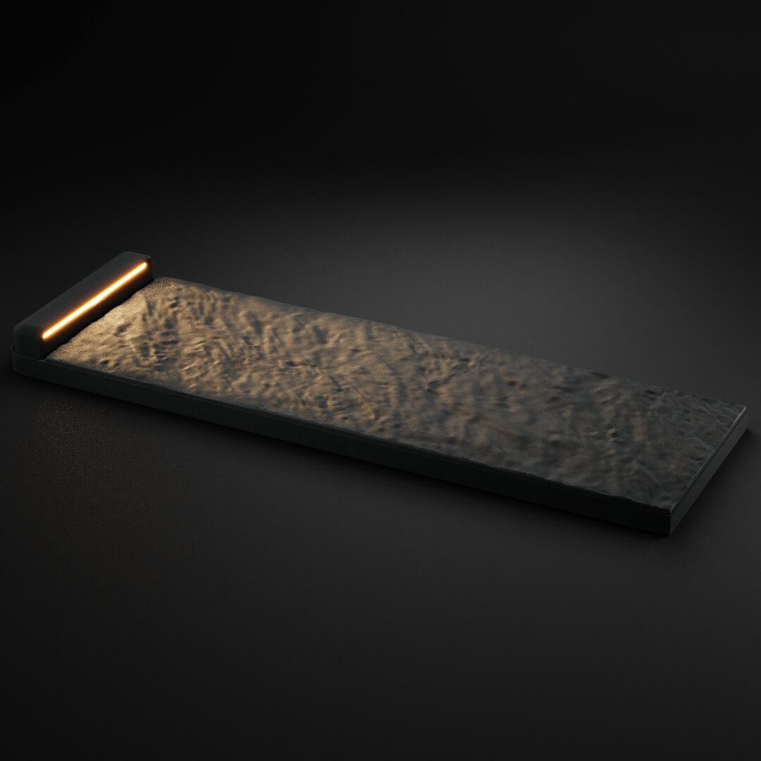 LED Светильник для шаговой плиты STONE Графитовый Серый 330х75х98мм в Камышине фото