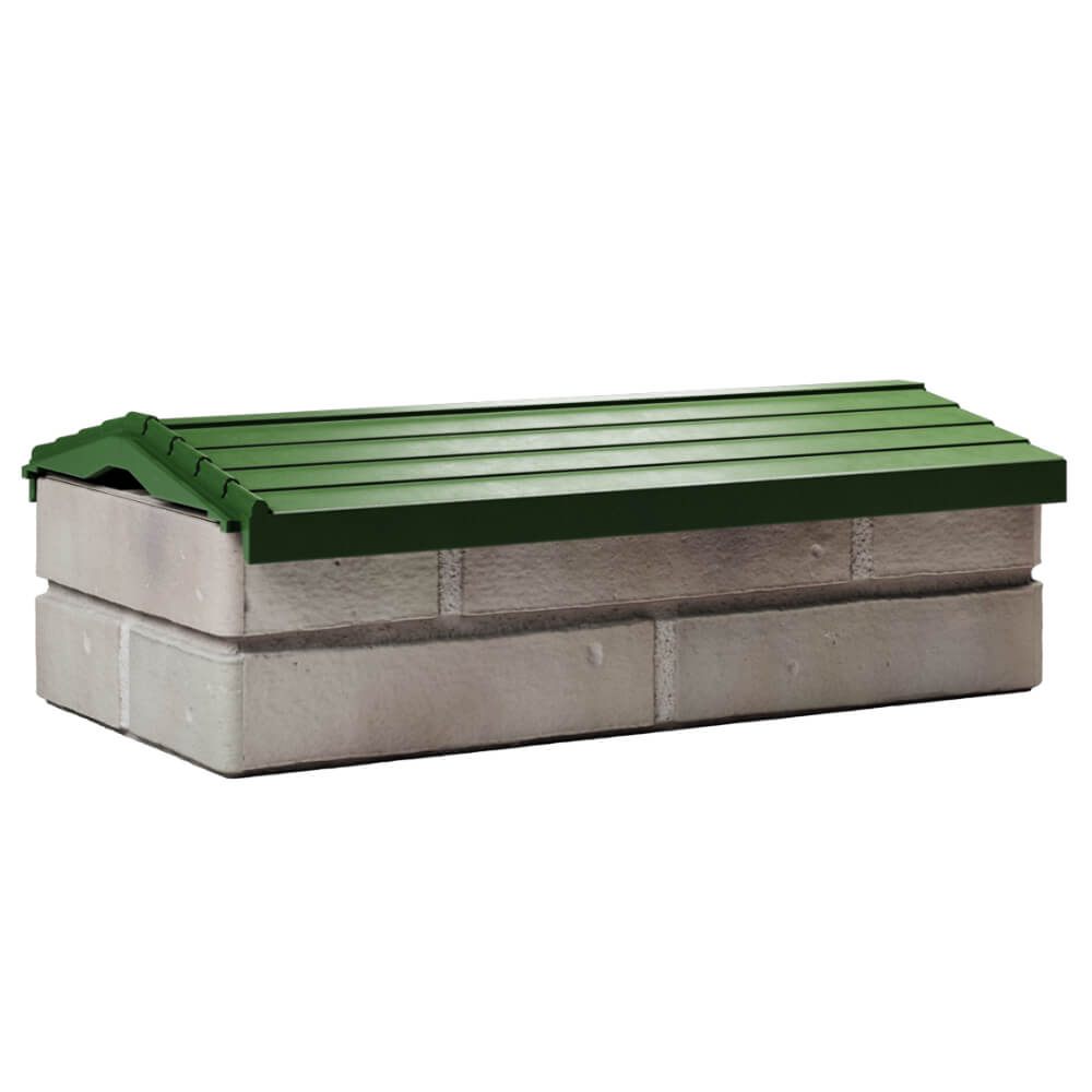 Парапет Zking Бона ХайТек Зеленый с посадкой на 1 кирпич (200/225/255мм) Камышин фото