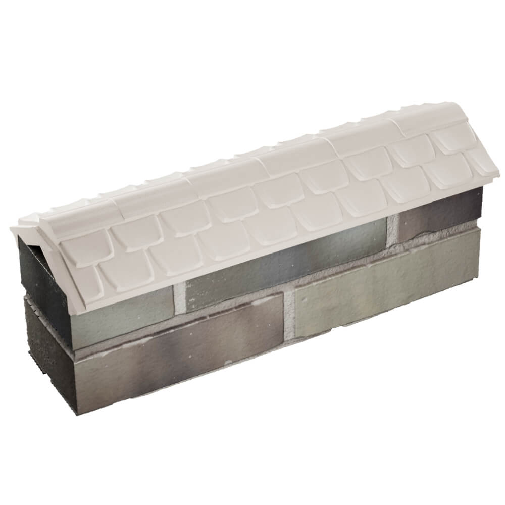 Парапет Zking Эльбрус Бежевый с посадкой на 0.5 кирпича (130мм) в Камышине фото