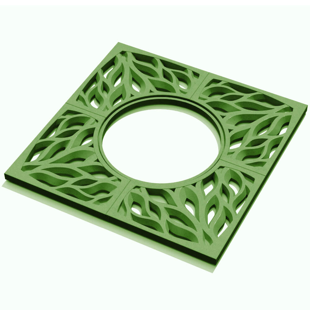 Приствольная решетка для дерева ZKING CRUST 1.2х1.2м Зеленая в Камышине фото