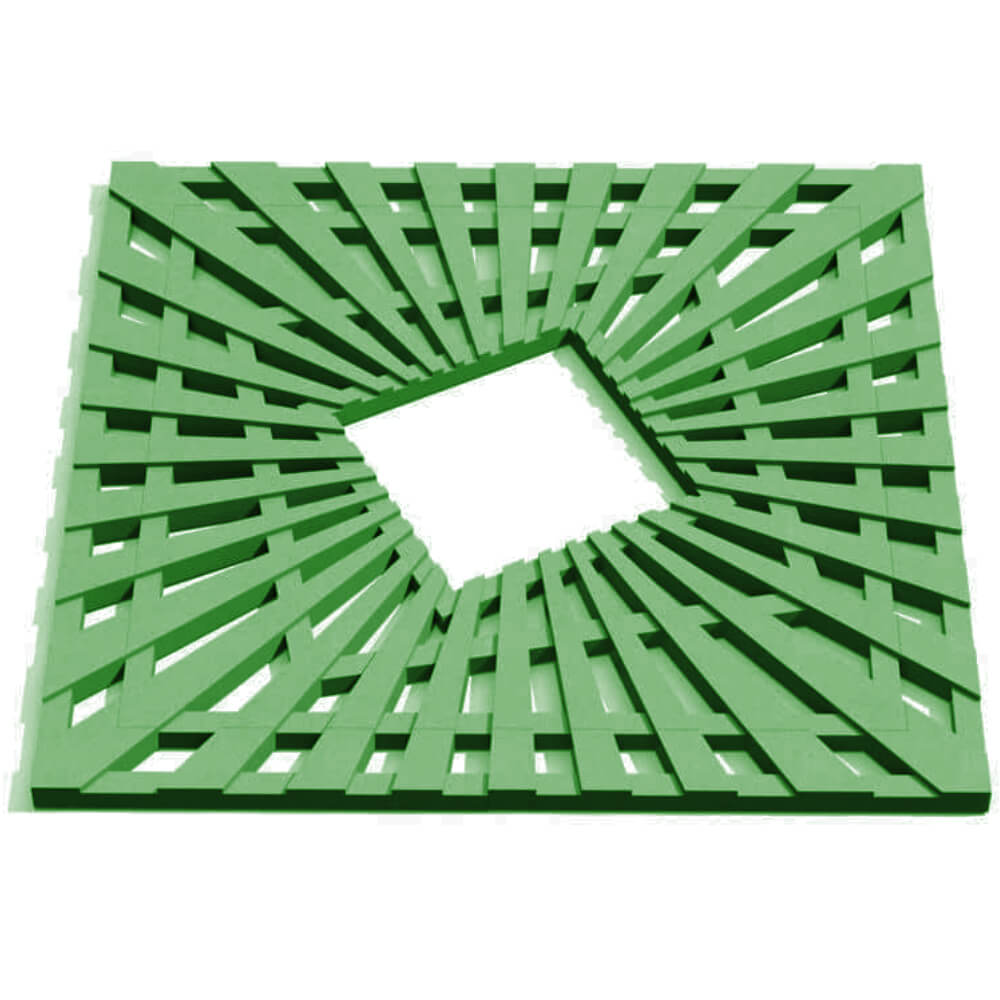 Приствольная решетка для дерева ZKING ATMOSPHERE 1.2х1.2м Зеленая Камышин фото