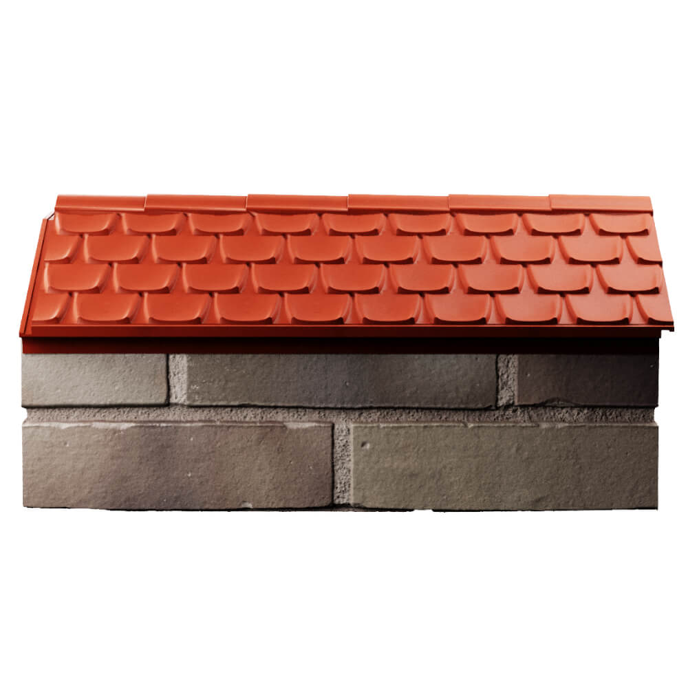 Парапет Zking Эльбрус Красный с посадкой на 1 кирпич (255мм) в Камышине фото
