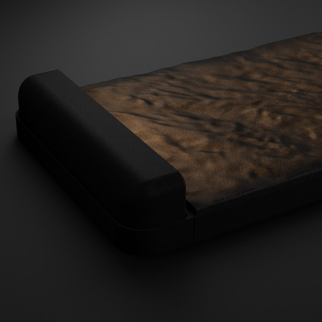 LED Светильник для шаговой плиты STONE Черный Сланец 330х75х98мм в Камышине фото