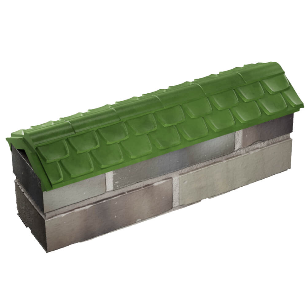 Парапет Zking Эльбрус Зеленый с посадкой на 0.5 кирпича (130мм) в Камышине фото